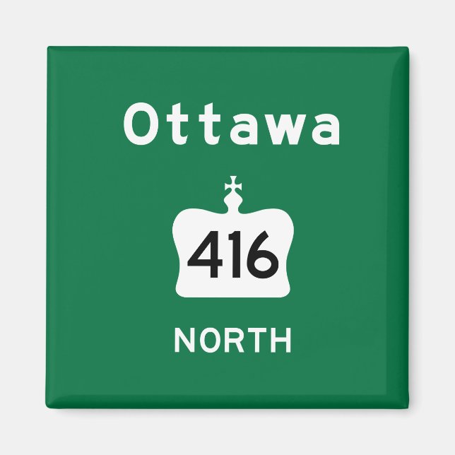 Ottawa 416 magnet (Vorne)