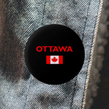 Ottawa Canada Canadian Flag Dark Color