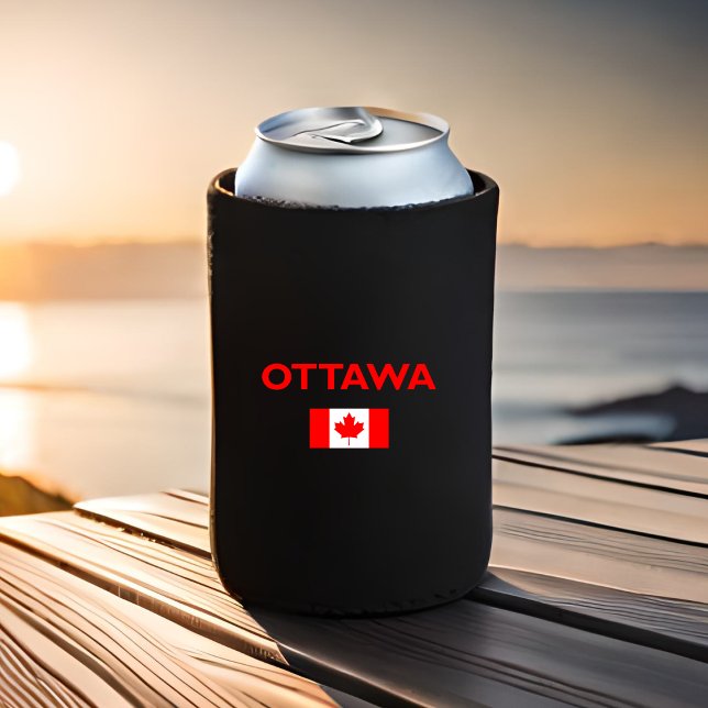 Ottawa Canada Canadian Flag Dark Color Dosenkühler (Von Creator hochgeladen)