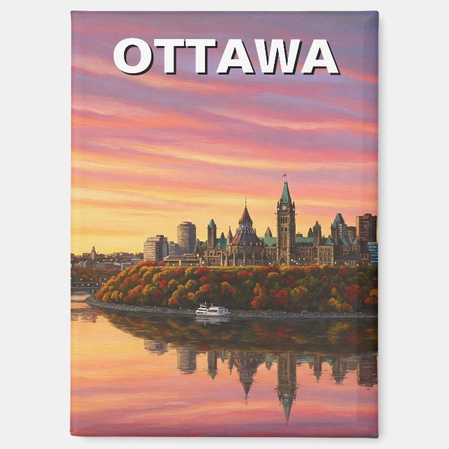 Ottawa Canada Travel Magnet (Vorderseite)