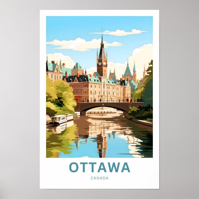 Ottawa Canada Travel Print Poster (Vorne)