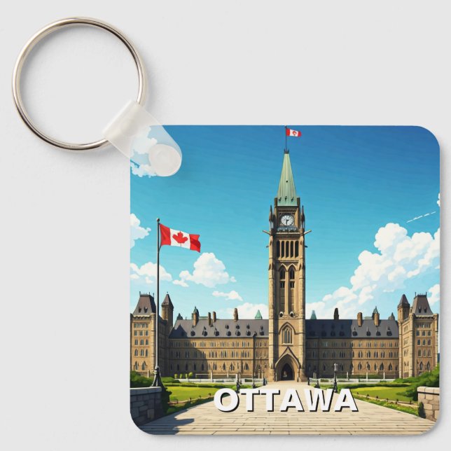 Ottawa Canada Travel Schlüsselanhänger (Vorderseite)