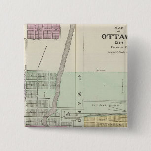 Ottawa City und Williamsburg, Kansas Button