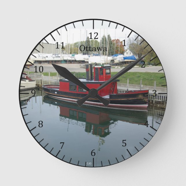 Ottawa clock runde wanduhr (Vorderseite)
