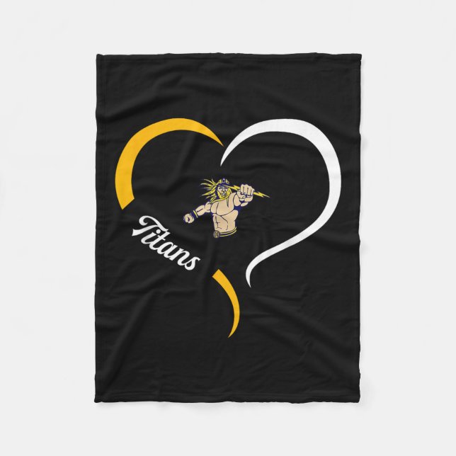Ottawa-glandorf Titans Logo Halbherz Slogan Hs Fleecedecke (Vorderseite)