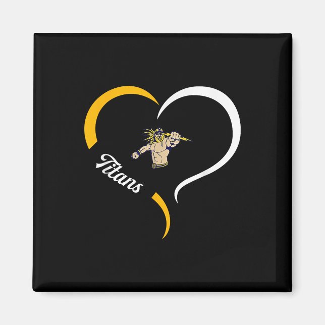Ottawa-glandorf Titans Logo Halbherz Slogan Hs Magnet (Vorne)