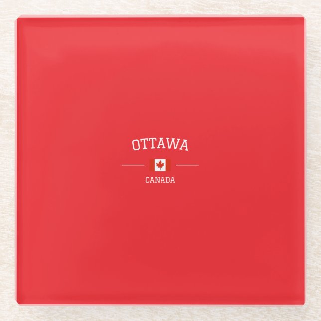 Ottawa Glasuntersetzer (Vorderseite)