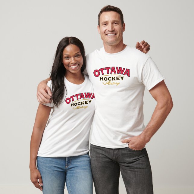 Ottawa-Hockey-Geschichtslanger Hülsen-T - Shirt (Unisex)