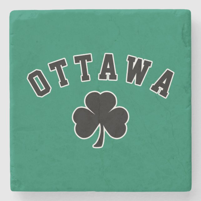 Ottawa Irish Steinuntersetzer (Vorderseite)