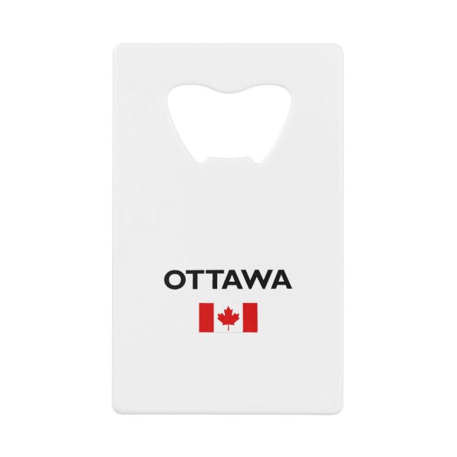 Ottawa Kanada Kanadische Flagge Licht Farbe Geldbeutel Flaschenöffner (Vorderseite)