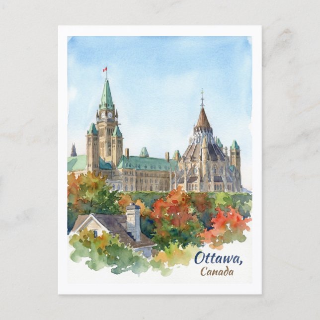 Ottawa, Kanada. Postkarte (Vorderseite)