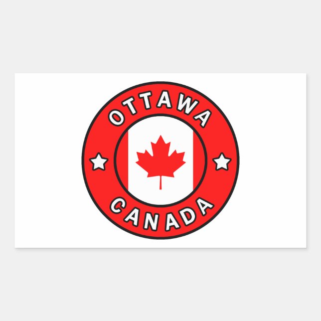 Ottawa Kanada Rechteckiger Aufkleber (Vorderseite)