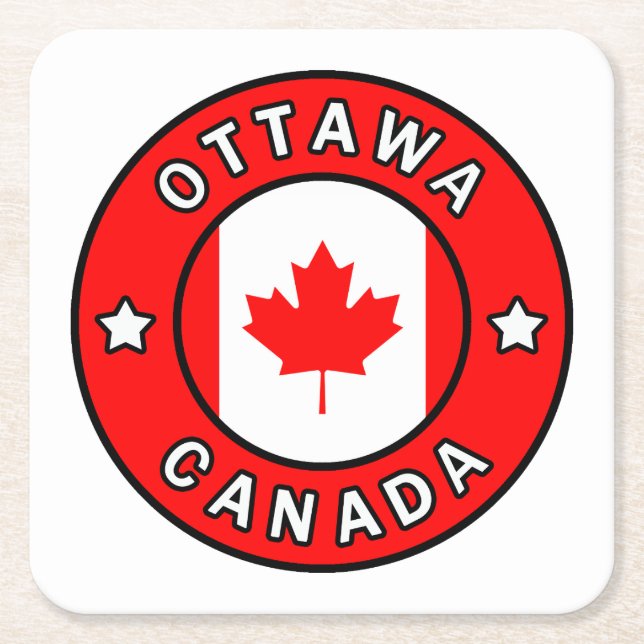 Ottawa Kanada Rechteckiger Pappuntersetzer (Vorderseite)