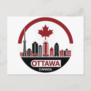 Ottawa Kanada Skyline Postkarte