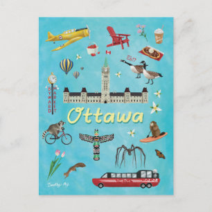 Ottawa Kanada Sommergrüße Postkarte