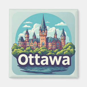 🧲 Ottawa Kanada Souvenir Von Deinem Abenteuer 🍁 Magnet