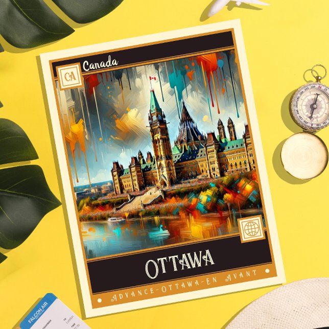 Ottawa, Kanada | Vintage Malerei Postkarte (Von Creator hochgeladen)