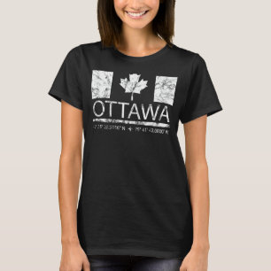 Ottawa Ontario Kanadische Flagge Ausflug nach Otta T-Shirt