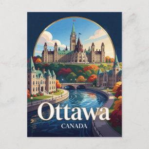 Ottawa Parliament Hill Kanadische Hauptstadt Postkarte