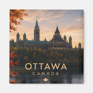 Ottawa Parliament Hill Rideau Kanal Reise Magnet