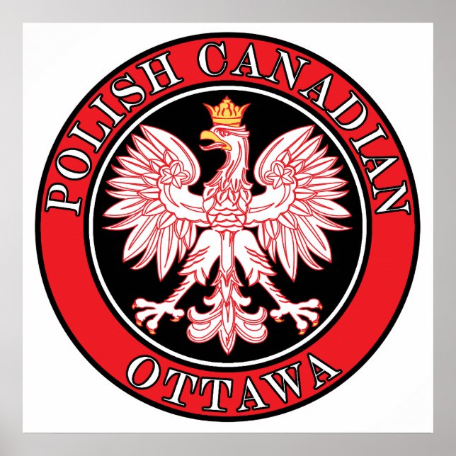 Ottawa Polnischer Adler Poster (Vorne)