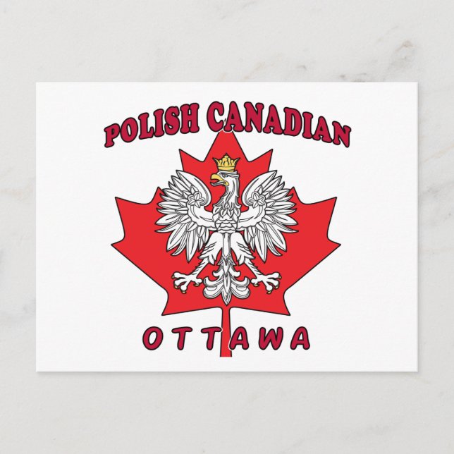 Ottawa Polnischer Kanadier Leaf Postkarte (Vorderseite)
