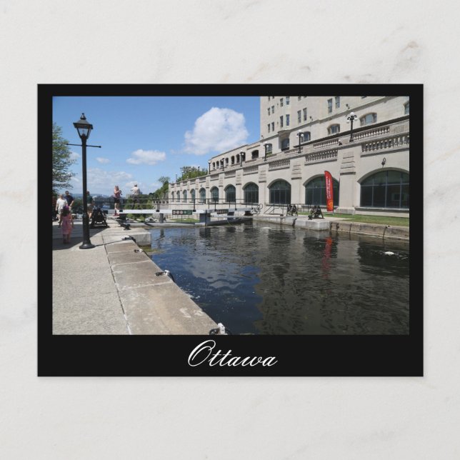 Ottawa, Rideau Canal, Laurier Postkarte (Vorderseite)