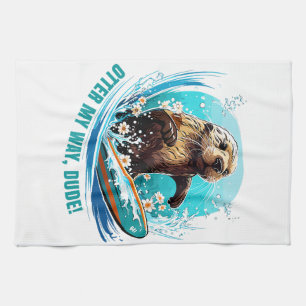 Otter 841 Surfbretter sie klettert Surfbretter Ott Geschirrtuch
