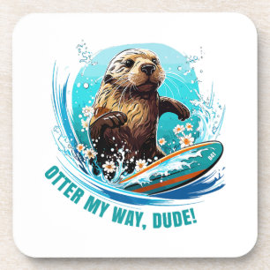 Otter 841 Surfbretter sie klettert Surfbretter Ott Getränkeuntersetzer