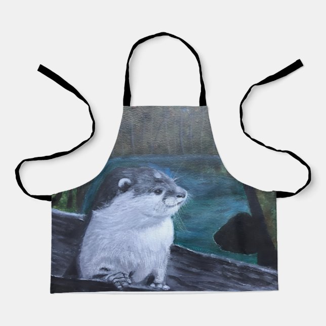 Otter All-Over Print Apron Schürze (Vorderseite)
