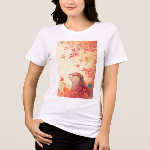 Otter Autumn Wonder Tri-Blend Shirt