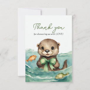 Otter Baby Merci de Baby shower neutre pour le gen