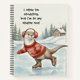 Otter Be Skating, Spiralblock Notizbuch