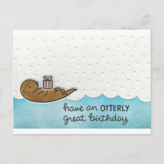 Otter Birthday Postkarte