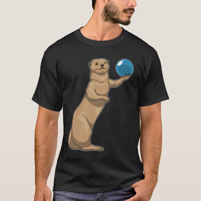 Otter Bowling Bowling T-Shirt (Vorderseite)