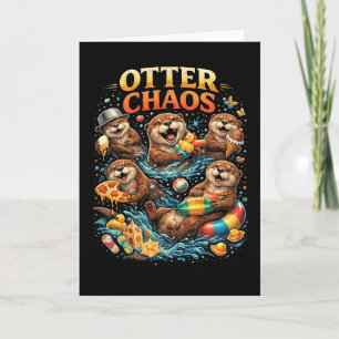 Otter-Chaos Feiertagskarte