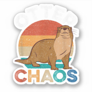 Otter-Chaos Für Männer Frauen Süße Otterliebhaber  Aufkleber