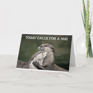 **OTTER COUPLE SAGT GLÜCKLICH BIRTHTAG" KARTE