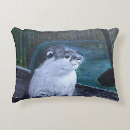 Otter cushion pillow dekokissen