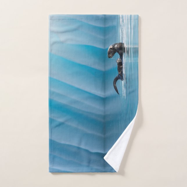 Otter de mer joueuse (Serviette à main)