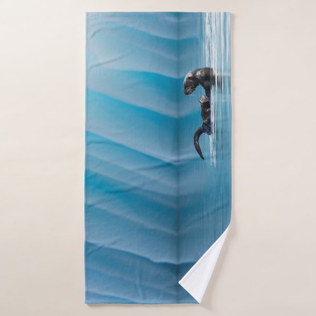 Otter de mer joueuse (Serviette de bain)