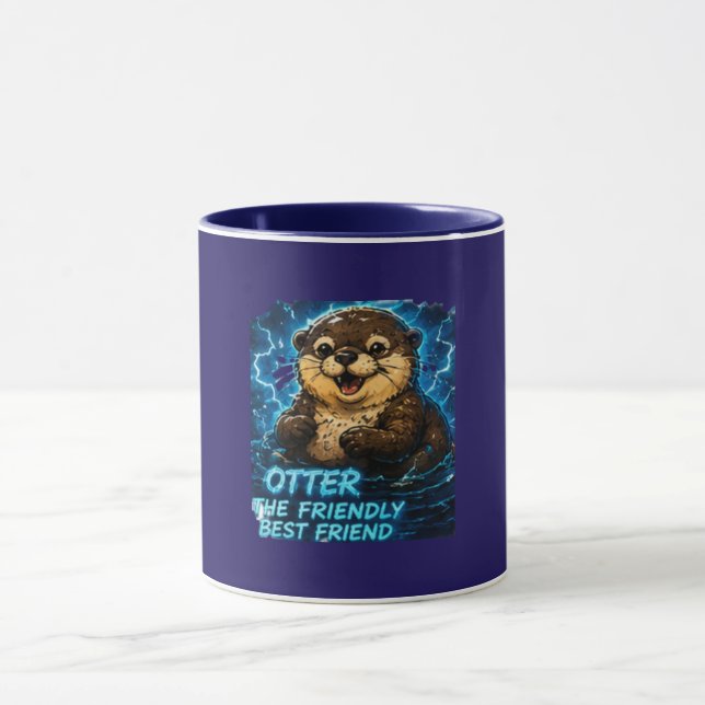 Otter der freundliche beste Freund Tasse (Zentrum)