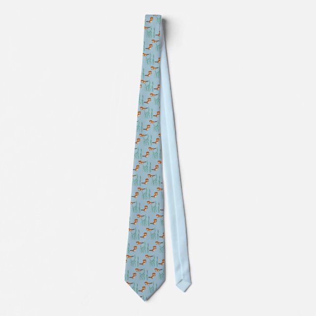 Otter, die Blau schwimmen Krawatte (Vorderseite)