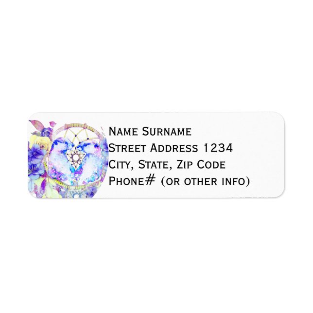 Otter Dreamcatcher Blue Yellow Floral (Vorne)