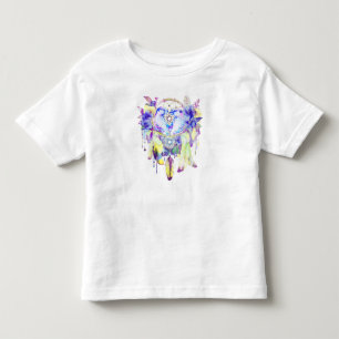 Otter Dreamcatcher Blue Yellow Floral Kleinkind T-shirt