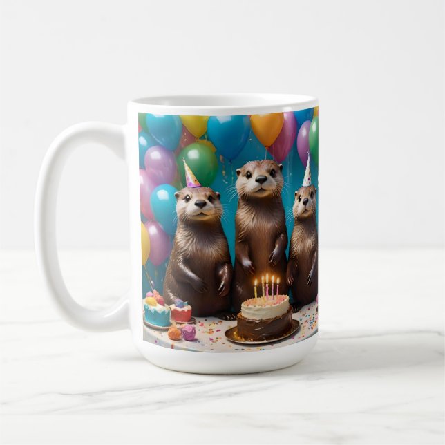 Otter-Drillingings-Geburtstagsfeier,  Kaffeetasse (Links)