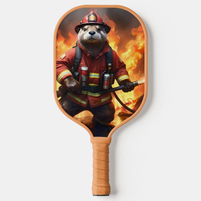 Otter-Feuerwehrmann Backburing, Pickleball Schläger (Vorderseite)