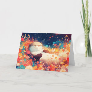 Otter Floral Hideaway Karte