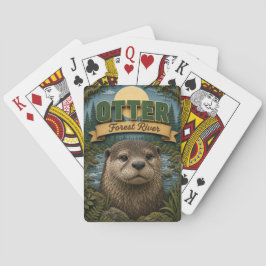 Otter Forest Fluss POPCUT Spielkarten
