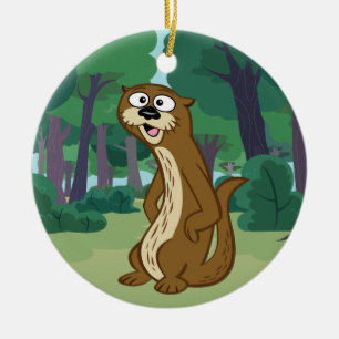 Otter FörsterRick   Reggie Keramikornament